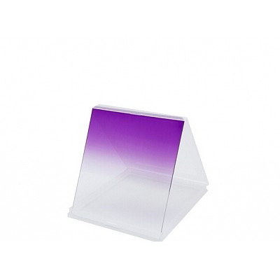 Selens 95x84mm Color Square Medium Gray ND Filter Gradual Purple Photographic Accessory for DSLR Cokin P Series Camera