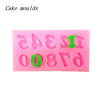 F15234 Fondant Cake Baking Mold Tool Alphanumeric Letter Words Shape Silicone 3D Modeling Decoration DIY Soap Candy Ice