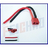 Deans style T plug Female Connector 14AWG Silicone Wire Cable