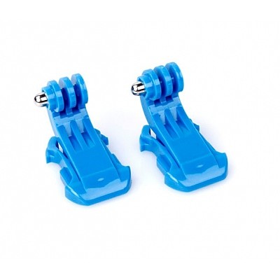 10 Pcs J-Hook Buckle Vertical Surface Mount Adapter Blue for GoPro HD Hero 2 3 Chest Strap Belt