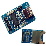 CH375B USB Module Reader Adapter + SD Card Module Shield SPI Interface SD Card Socket For MCU DSP MPU