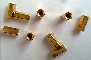 F05337 20Pcs M3 Hex Hollow Column Hexagonal Copper Column High 10mm For Circuit board installation