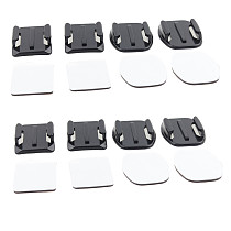 F05737-2 4Pairs Flat & Curved Adhesive Sticky Mount for GoPro HD Hero 2/3/3 Plus 4 Xiaoyi Mi SJ4000 SJ5000 Sony Action C