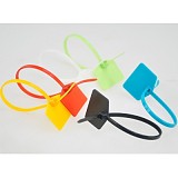 200Pcs Colorful 120MM Plastic Self-Locking Identification Signage label Ties Cable Belting Ribbon