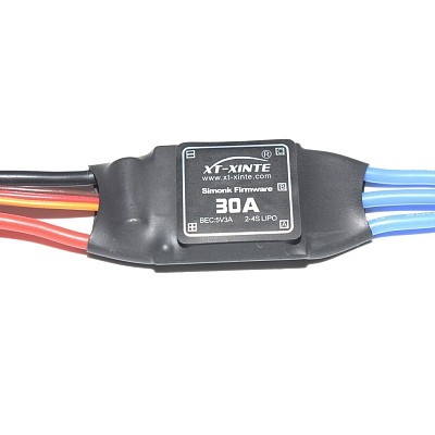 XT-XINTE Simonk Firmware 30A ESC Electric Speed Controller with 5V 3A BEC for 2 to 4s Lipo Battery F18203