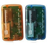 F04523 Mini Transparent Multifunction CF TF SD Multi-card Memory Card Reader Adapter for PC laptop