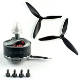 Tarot MT2208 III 2100KV Brushless Motor CCW TL400H11 CW TL400H10 Thread with 6-7inch 3-blade Propellers