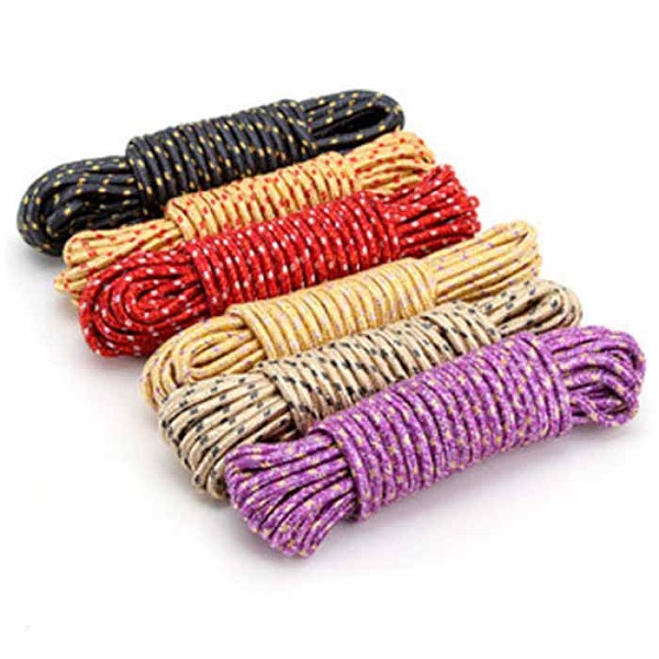 10pcs Multifunctional 10M Slip-resistant Wind-proof Overstretches Nylon Clothesline Rope