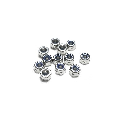 M4 Nylon Insert Lock Hex Nuts Slip-resistant For Tyre Robot