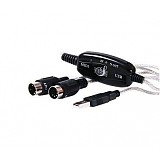 High Quality MIDI USB Interface Cable Converter PC to Music Keyboard Adapter