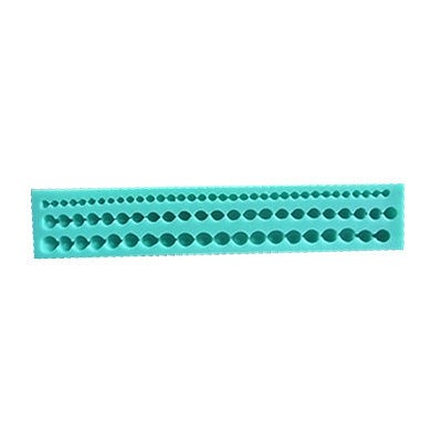 F15220 Cake Mold 3D Fondant Moulds with Long Pearl Shape Emboss Baking DIY Tools Silicone Dining Bar Non-Stick Decoratio