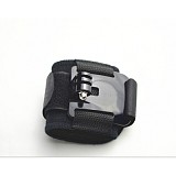 360 Degree Wrist Strap Belt Longer and Wider for GoPro Hero3+/4/5 Camera Color Black