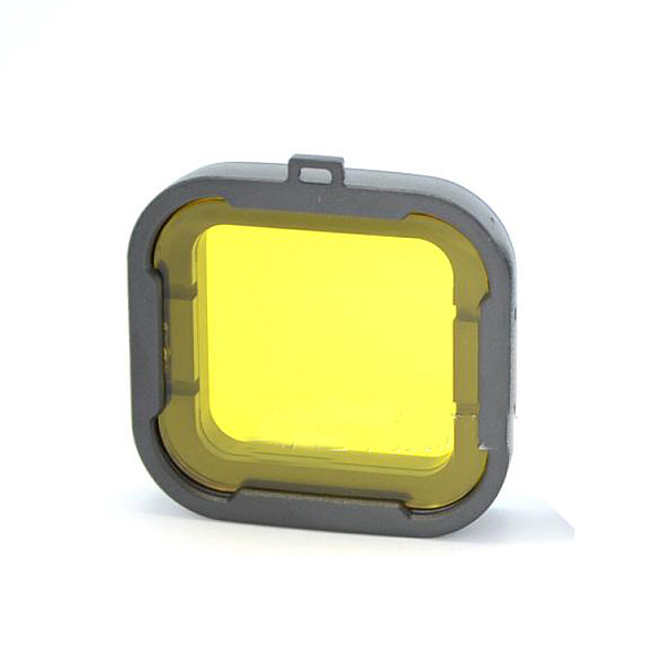 F08639 Polarizer Yellow Color Underwater Diving UV Lens Filter For GoPro Hero3 / 3 Plus Camera xt-xinte