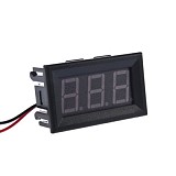 Generic 4.5-30V DC Car Motor 3 Bit Red LED Digital Voltmeter Gauge Voltage Panel Meter Color Black