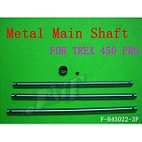 Hot Sale New F-H45031-3P Metal main shaft (3 PCS ) For ALIGN T-REX 450 PRO