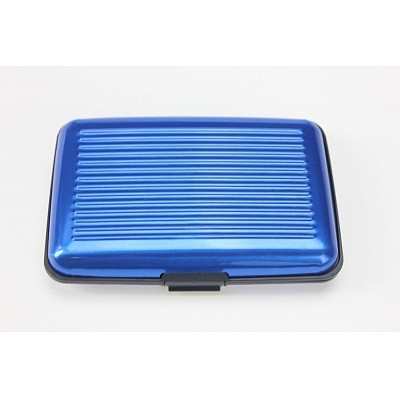 Aluminum Metal Wallet Business ID Credit Card Case Stripe Box Holder Anti RFID Scanning