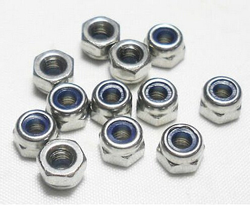 100pcs M3 Nylon Insert Lock Hex Nuts Slip-resistant For Tyre Robot