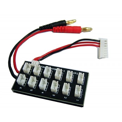 1 To 12 Cells 7.4V 2S Battery Parallel Charge Board For RC helicopter Airplane Lipo battery AKKU JST