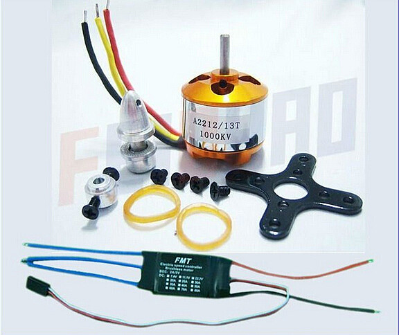 F02015-A A2212 1000KV Brushless Outrunner Motor 13T + 30A Speed Controller ESC ,RC Aircraft KK QuadCopter UFO