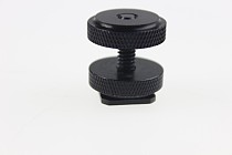 Professional 1/4 Inch Tripod Mount Screw to Flash Hot Shoe Adapter