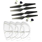 9443 Removable Self-Locking Carbon Propellers + Props Guard Bumper Protector for DJI Phantom 2 Vision