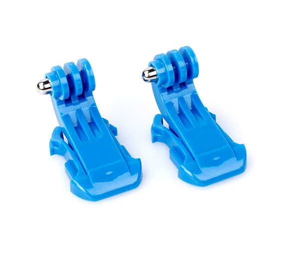 2 Pcs J-Hook Buckle Vertical Surface Mount Adapter Blue for GoPro HD Hero 2 3 Chest Strap Belt