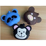 F09159 1 PCS Cute Carton Coin Wallet Silicone Purse Pouch Key Case with Metal Buckle Candy Color