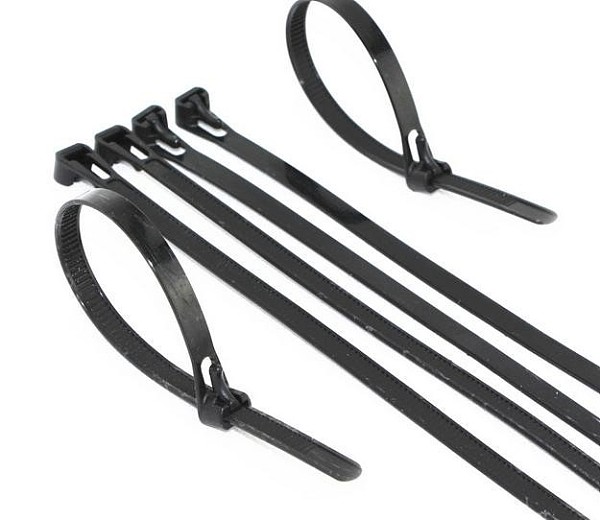 10Pcs 8x200 mm Releasable Nylon Cable Tie Zip Ties