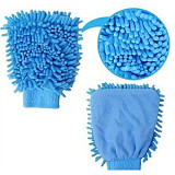 1 Piece Chenille Single Side Clean Glove Ultrafine Fiber Cleaning Towel Coral Fleece Gloves Rondom Color