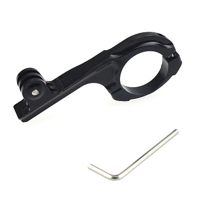 New Aluminum Bike Motorcycle Handlebar Mount Holder 31.8mm Black for Gopro HD Hero 3 2 Camera