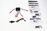 F11938-C 5PCS Hubsan H107-A05 240Mah Battery for Hubsan H107L Quadrocopter +1 to 5 Balance Charger with 5 PCS JST Cable