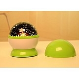 Y14304 Projection Lamp Plastic LED Light Waves Star Light Creative Gift For Kids Color Green
