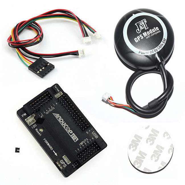 APM2.6 APM 2.8 Multicopter Flight Controller Kit Built-in Compass with 6M GPS Connect Cable for FPV RC Drone Aircraft