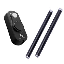 OEM Feiyu Wired Remote Control + 2X Carbon Fiber Extention Reach Pole Rod Tube for FY-G4 Handheld Gimbal Steady Gop