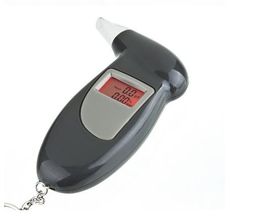 Portable LCD Backlight Digital Alcohol Breath Tester Analyze Breathalyzer with Key Chain