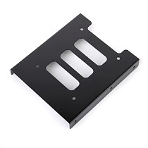 Generic 2.5 SSD HDD To 3.5  Black Mounting Adapter Bracket Dock Hard Drive Holder with Screws for PC