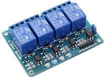F05459 4 Channel 5V Relay Module 4 Road Relay Control Board With Optocoupler For ARM PIC AVR DSP Electronic