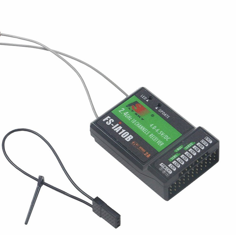 Flysky FS-iA10B 10CH Receiver for FS-i6S FS-I6 FS-I4 FS-i10 FS-iT4S Transmitter Remote Controller DIY RC Quadcopter Rece