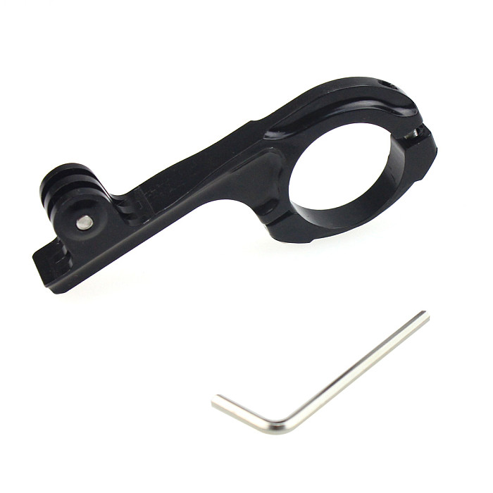 New Aluminum Bike Motorcycle Handlebar Mount Holder 31.8mm Black for Gopro HD Hero 3 2 Camera