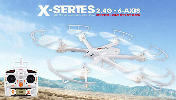 Black MJX X600 2.4G 6 Axis 3D Roll FPV Wifi Helicopter RC Drone Quadcopter UFO No Camera with Extra Props