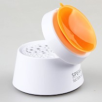 F09292 Universal Creative Multifunction Suction Holder with Mini Speaker for Smartphone Pad Color Orange