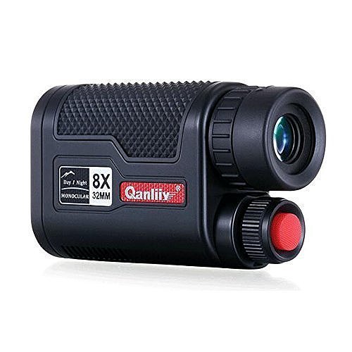Qanliiy 8x32 Mini New Night Vision HD Monocular Telescopes Multifunctional Compact Pocket-size Rechargeable Flashlight