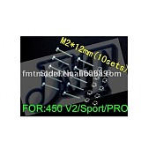 F01518 M2*12mm Main Shaft Screws & Nuts M2 12MM for Trex Align T-rex 450 V2 Sport Pro RC Helicopter +FreePost