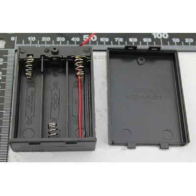F07854-A Battery Case With switch Storage Clip Holder Box for 3 x AA Battery