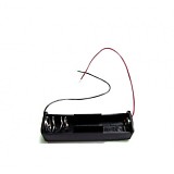 Battery Case with Wire Leads Storage Clip Holder Box for 18650 1 x Lithium Battery