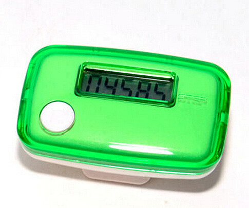 S01105 YGH751 LCD Display Green Digital Sport Pedometer Step Distance Counter Walking Run Motion Fitness Tracker