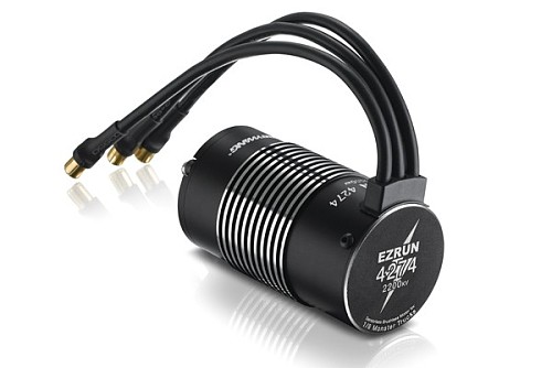 Hobbywing EZRUN SL 4274 No Sense 4 Poles 2200KV High Frequency Brushless Motor Black for 1/8 Rc Car
