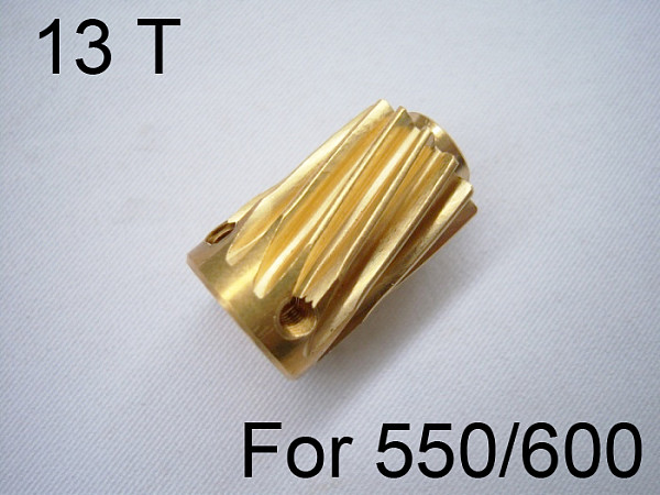 1 PCS Slant Thread Motor Gear 13T For Trex 550 600 Series RC Helicopter