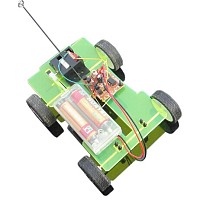 14.5*11*4.5cm Easily DIY Assembling Mini Battery Powered Car 4WD Smart Robot Car Chassis RC Toy