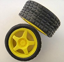 DIY intelligent Car Robot Accessories: 65 * 27 * Dia 5.3mm Rubber Car Wheel Tire